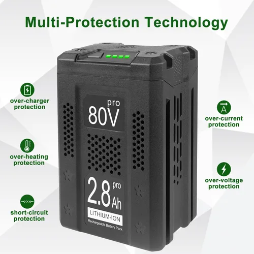 Miniatura 3 de DTK Batería de repuesto para batería Kobalt 80V 2800mAh KB2580-06 KB680-06 KB580-06 KB280-06 KB280-06 Baterías inalámbricas de iones de litio