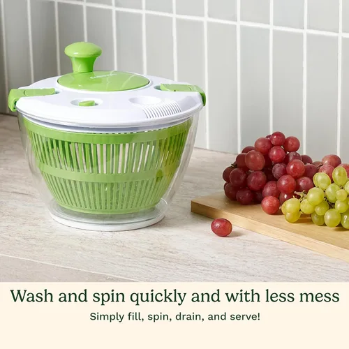 Miniatura 7 de Cuisinart Escurridor de Ensalada - Lavar, Centrifugar y Secar Ensaladas Verdes, Frutas y Verduras, 3qt, CTG-00-SSAS