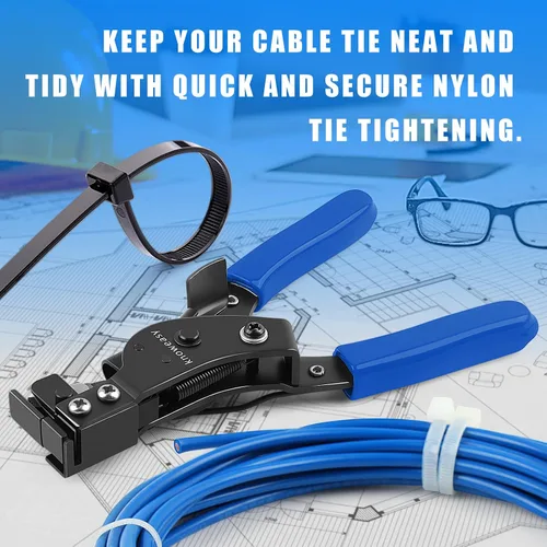 Miniatura 6 de Herramienta de bridas de cables Knoweasy y herramienta de atadura de cables para bridas de cables de plástico o nylon