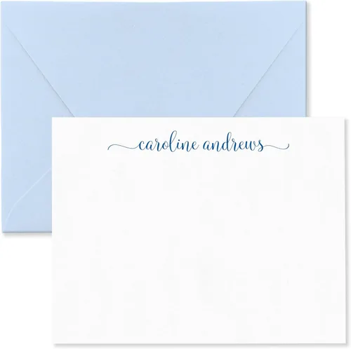 Miniatura 11 de Fairmont & Grove Juego de Tarjetas de Notas Personalizadas y Sobres de Papelería para Mujeres - Juego de Tarjetas de Notas Planas con Nombre