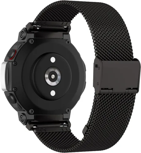Miniatura 4 de TenCloud Correas compatibles con Amazfit T-Rex 2 Correa de reloj de liberación rápida, impermeable, correa de repuesto de acero inoxidable ajustable