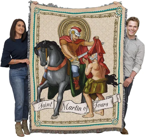 Miniatura 20 de Pure Country Weavers Manta de San Juan Diego, patrón de los pueblos indígenas, manta de tapiz de regalo religioso tejida de algodón, fabricada