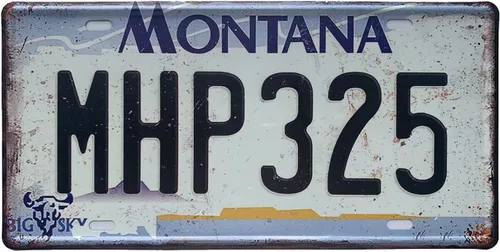 Miniatura 17 de Placa de matrícula de Wyoming de aluminio, placa decorativa de automóvil novedosa, placas de matrícula de 12"x6" para el frente del automóvil, placa