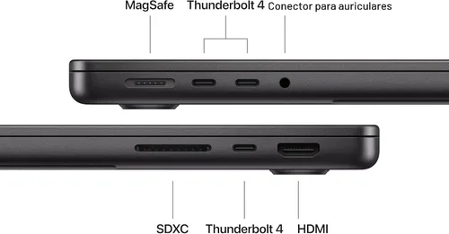 Miniatura 5 de Apple Laptop MacBook Pro 2025 con chip M5 con CPU de 10 núcleos y GPU de 10 núcleos: diseñada para Apple Intelligence, pantalla Liquid Retina XDR