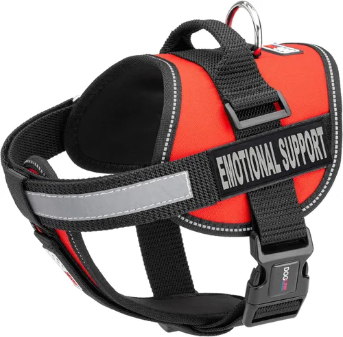 Miniatura 13 de Dogline Unimax - Arnés de chaleco multiusos Unimax para perros y 2 parches de soporte emocional extraíbles con respaldo de velcro