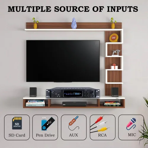 Miniatura 8 de Technical Pro Kit de sistema de sonido de cine en casa, amplificador Bluetooth de 7.2 canales de 1500 vatios con 6 altavoces de techo enmarcados