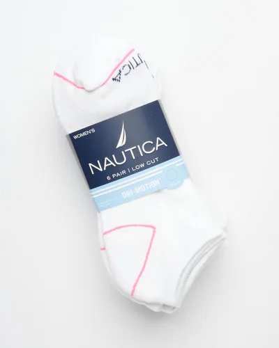 Miniatura 2 de Nautica Calcetines deportivos de corte bajo para mujer (paquete de 6)