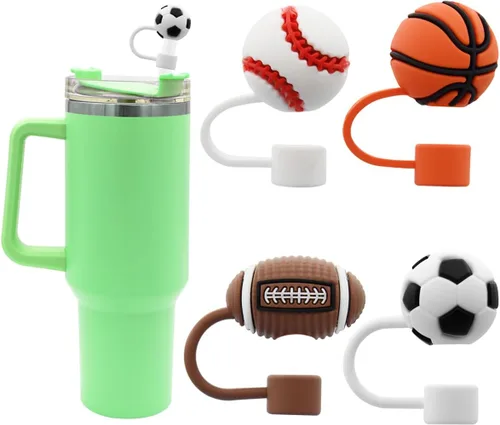 Tapa de popote para copa Stanley, compatible con vaso de 30 y 40 onzas con asa, tapas de puntas de popote reutilizables a prueba de polvo de 0.394