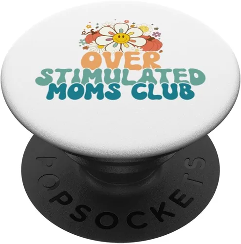 Miniatura 6 de Groovy Sobreestimulated Moms Club - Divertidos PopSockets MagSafe PopGrip para iPhone