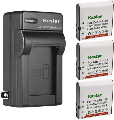 Miniatura 6 de Kastar Cargador de batería de pared AC para Casio NP-40 Casio Exilim Zoom EX-Z1080, Exilim Zoom EX-Z1200, Exilim Zoom EX-Z200, Exilim Zoom EX-Z30