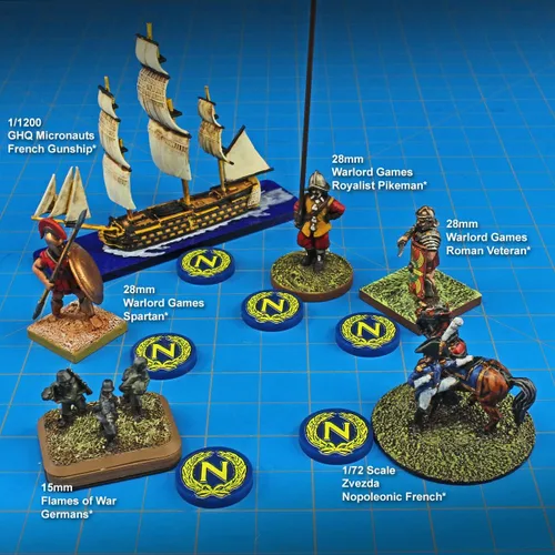 Miniatura 5 de LITKO Ficha Napoleónica Miniaturas Históricas Wargame Game Pieces Paquete de 10 (francés)