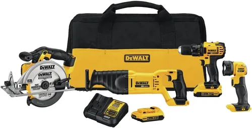 Miniatura 13 de DEWALT 20V MAX Cordless Drill Driver and Circular Saw Combo Kit with 2 x 2 Ah Batteries and Charger, Contractor Bag (DCK252D2)