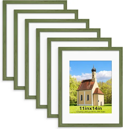 Miniatura 34 de PEALSN - Juego de 6 portarretratos de 5 x 7 pulgadas para fotos de 4 x 6 pulgadas con paspartú/5 x 7 pulgadas sin paspartú, para montaje en Negro
