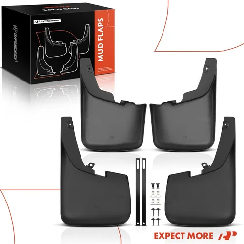 Miniatura 8 de A-Premium Aletas de barro compatibles con Ford F-250 F-350 F-450 F-550 Super Duty 2011-2016 Pickup, sin necesidad de taladrar protectores de lodo