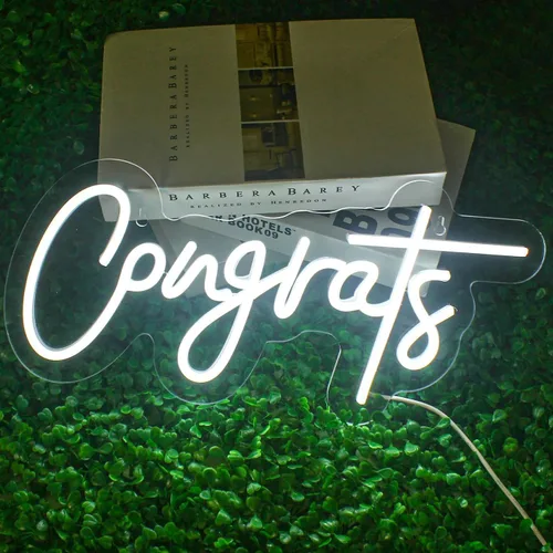 Miniatura 10 de NOSUN Letrero de neón con texto en inglés «This is Our Happy Place» para decoración de pared, letras coloridas y alegres, luces LED de neón con USB