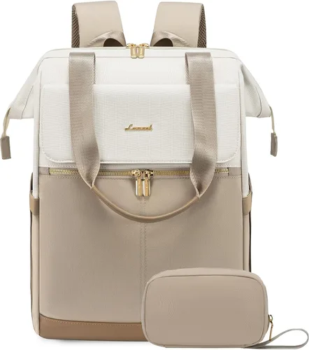 Miniatura 12 de LOVEVOOK Mochila para laptop para mujeres, mochila de trabajo convertible con bolso con puerto USB, Trabajo