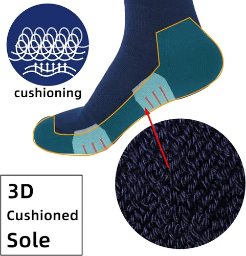 Miniatura 2 de Calcetines atléticos hasta la rodilla con la bandera estadounidense para béisbol, fútbol, sóftbol y fútbol
