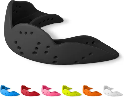 Miniatura 13 de SISU Aero - Protectores bucales 0.06 pulgadas, ajuste a la medida, protector bucal deportivo, para jóvenes y adultos, S