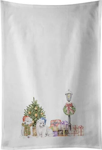 Miniatura 41 de Caroline's Treasures CK8100WTKT - Juego de 2 toallas de cocina con diseño de bulldog francés con diseño de país de las maravillas navideñas