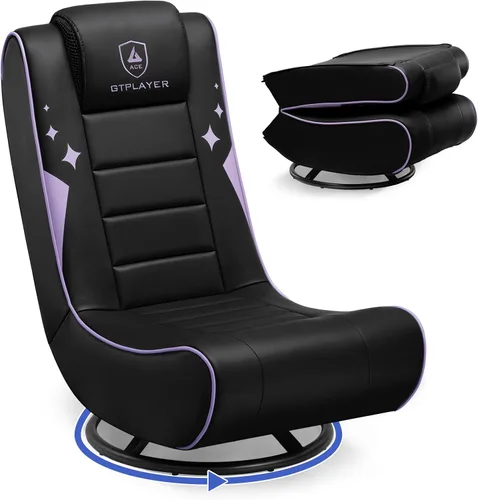 Miniatura 10 de GTPLAYER Silla de Piso para Juegos Plegable Silla Giratoria para Piso para Niños Chicos Cómoda Silla para Videojuegos con 360° Multipropósito