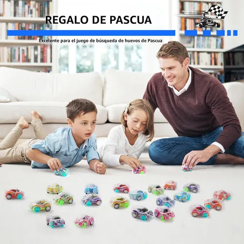 Miniatura 6 de Juego de 50 Mini Autos de Retroceso, Vehículos de Carreras de Retroceso para Niños Pequeños, Juguetes a Granel, Regalos de Fiesta, Caja del Tesoro