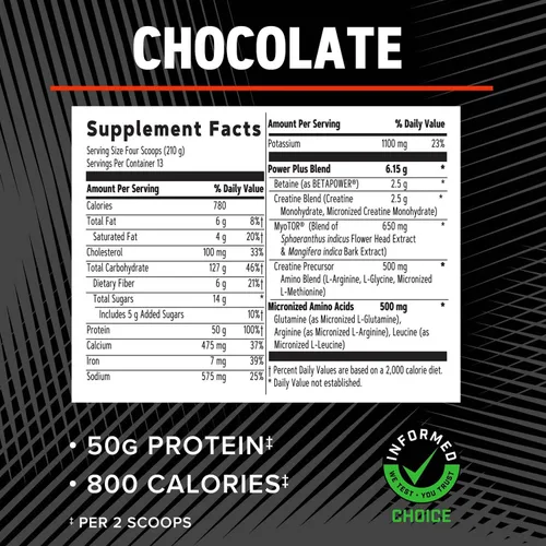 Miniatura 5 de GNC AMP Mass XXX con MyoTOR - Deliciosa proteína en polvo para estilos de vida activos - Fórmula clínicamente probada - Nutrición deportiva de élite