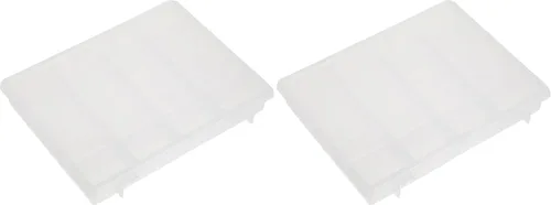 Plano Molding - 5324-30 Organizador portátil 5324 con 24 compartimentos fijos, organización de piezas pequeñas premium (paquete de 2)