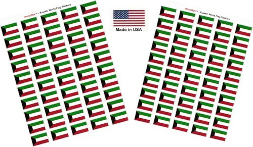 Miniatura 227 de 100 calcomanías de la bandera de Alaska; 1.5" x 1" hechas en Estados Unidos, calcomanías autoadhesivas de la bandera del estado para álbumes