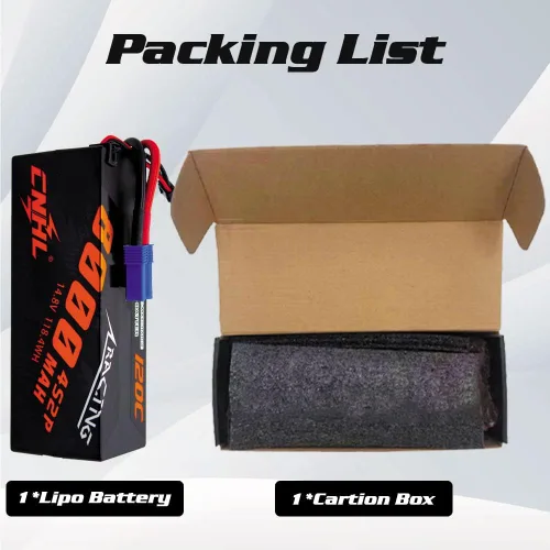Miniatura 6 de CNHL 4S Lipo Batería 8000mAh 120C 14.8V con conector EC5 Estuche rígido para RC Car Truck Tank Buggy Truggy Racing Hobby