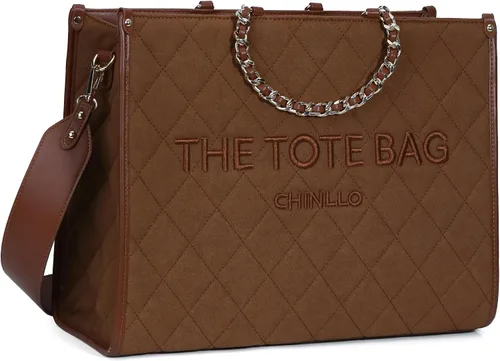 Miniatura 11 de Chinllo - Bolso de mano para mujer, bolsa satchel con asa superior y correa para el hombro