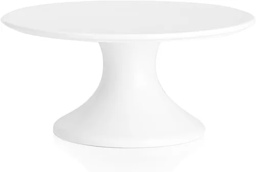 Kanwone Soporte pequeño de porcelana de 8 pulgadas para tartas, plato de postre, soporte para tartas para fiestas, baby shower, soporte de