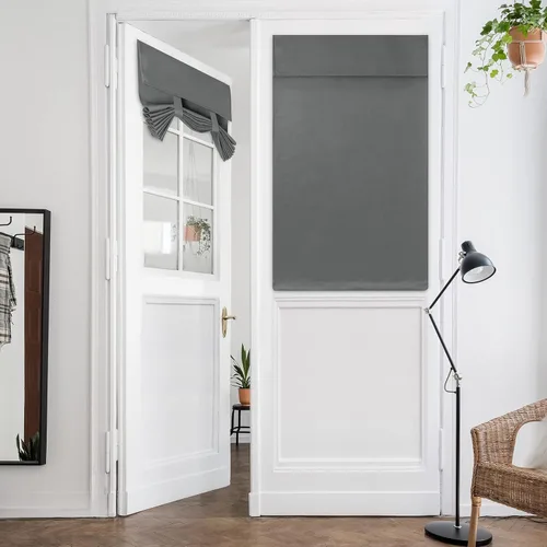 Miniatura 76 de HOMEIDEAS Cortinas Opacas para Aula para Puerta Principal, Cubierta de Ventana de Puerta de Aula, Persianas de Privacidad con Aislamiento Térmico