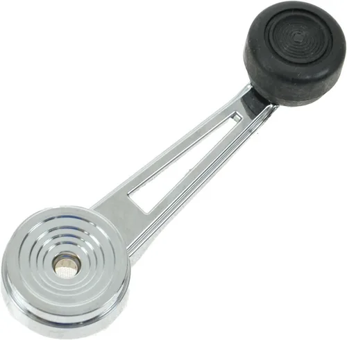 Miniatura 3 de Juego de manivelas para ventana lateral del conductor y del pasajero, cromo y negro compatible con Ford Bronco 1980-1986 F-100 1975-1977 F-150 F-250