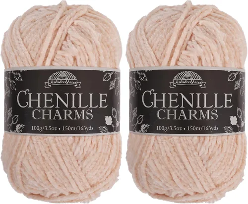 Miniatura 20 de JubileeYarn - Hilo de chenilla (3.53 oz/poliéster peinado, circonita), 1 pastel