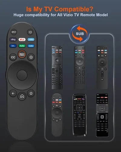 Miniatura 3 de Paquete de 2 controles remotos universales para Vizio Smart TV XRT270 XRT260 XRT140 XRT136 XRT122 D/E/PX/P/M/V/S Series OLED FHD 4K QLED UHD