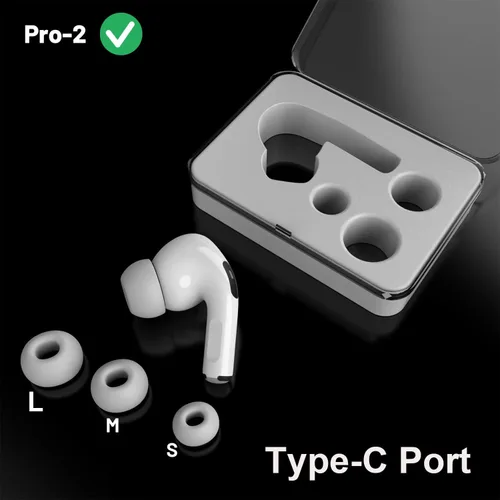 Miniatura 6 de OEM A3047, A3048, A3049 Reemplazo de auricular de un solo lado izquierdo para Pro2nd, compatible con estuche de carga original A2968 con puerto tipo