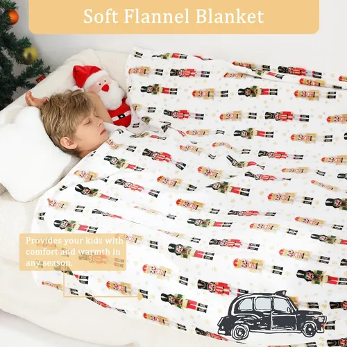 Miniatura 5 de Viviland - Manta para niños, mantas con estampado de caballero, 50 x 60 pulgadas, manta de felpa de forro polar suave, cálida y ligera