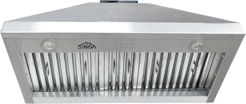Miniatura 10 de SINDA Campana extractora empotrada/insertable de 48 pulgadas, 1150 CFM, campana extractora de acero inoxidable para debajo del gabinete, campana