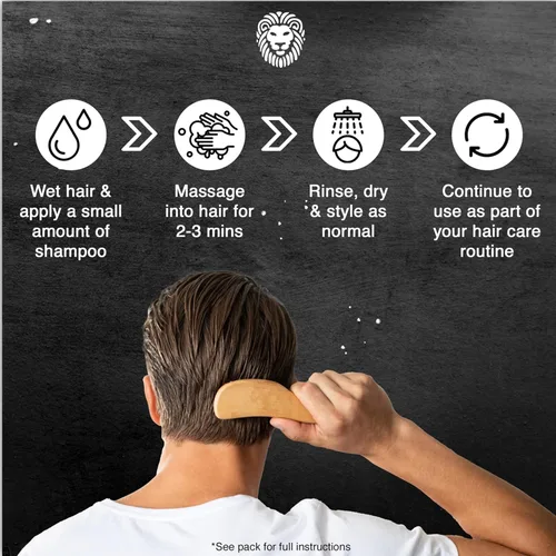 Miniatura 2 de Mane Champú de biotina espesante para el crecimiento del cabello, hombres y mujeres, apoya el cabello fino y adelgazante, reduce la pérdida