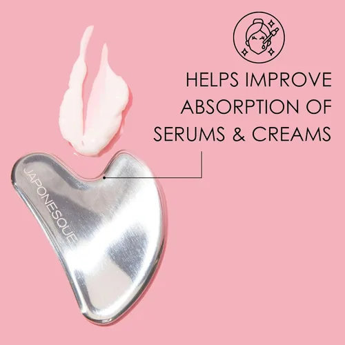 Miniatura 4 de JAPONESQUE SKINTherapy - Herramienta de contorno facial en V para drenaje linfático, masaje facial, alivia la tensión y mejora la absorción