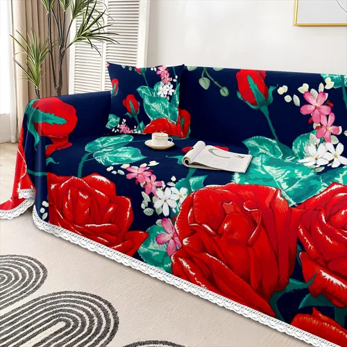 Miniatura 4 de Hermosa funda de sofá floral impresa fundas de sofá fundas de sofá fundas de sofá cubierta resistente a las manchas universal protector de muebles