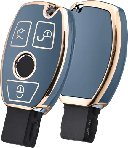 Miniatura 19 de ELOHEI - Funda para llavero de Mercedes Benz de TPU suave premium, compatible con Mercedes Benz C E S M, CLS, CLK, G, Clase G, llavero inteligente
