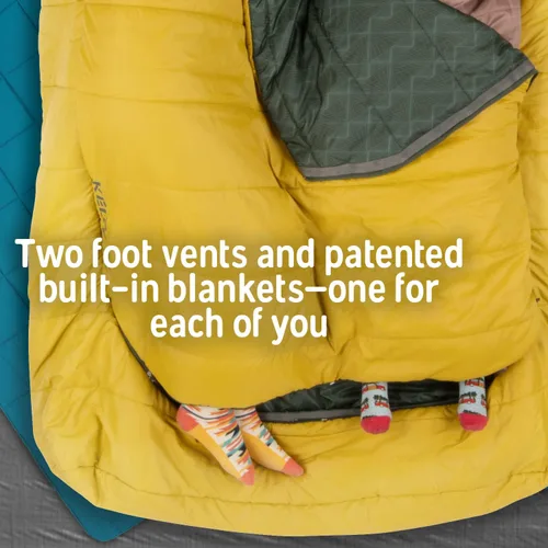 Miniatura 7 de Kelty Tru.Comfort - Saco de dormir de doble ancho de 20 grados – Saco de dormir sintético para dos personas para parejas y camping familiar