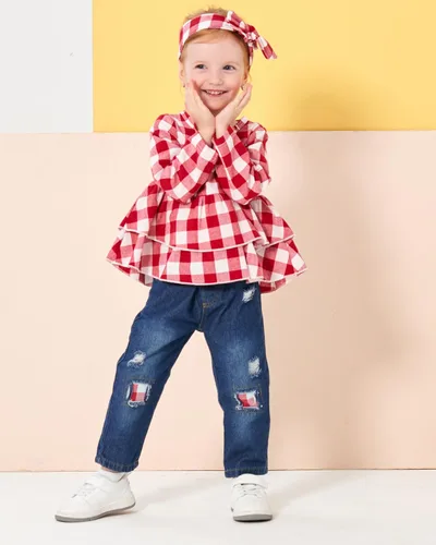 Miniatura 4 de Renotemy Baby Girl Clothes Toddler Girl Clothes Outfits Infant Clothing Floral Pants Set Cute Clothes Set for Girls