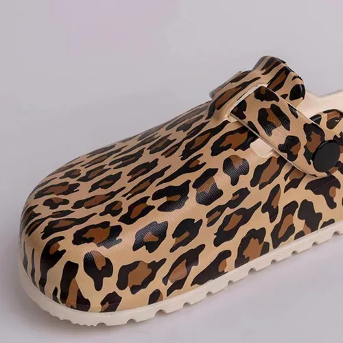 Miniatura 4 de Zuecos de jardín para mujer, zapatos cómodos de EVA sin cordones, bonitos zuecos impermeables impresos para enfermeras, hogar, exteriores, cocina