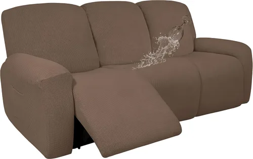 Miniatura 33 de Easy-Going - Funda 100 % impermeable doble para sofá reclinable, diseño jacquard, en 1 pieza, a prueba de derrames, para niños, mascotas, perros