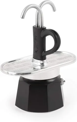 Miniatura 2 de Bialetti Mini Express 2 tazas de llama directa (máquina de café, máquina de café expreso, Makinetta)