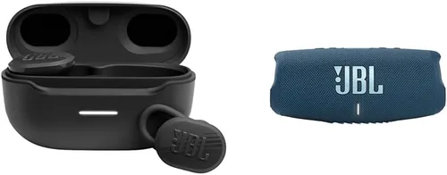 JBL Endurance Race - Auriculares deportivos activos inalámbricos, impermeables, con micrófono y carga 5, altavoz Bluetooth portátil con