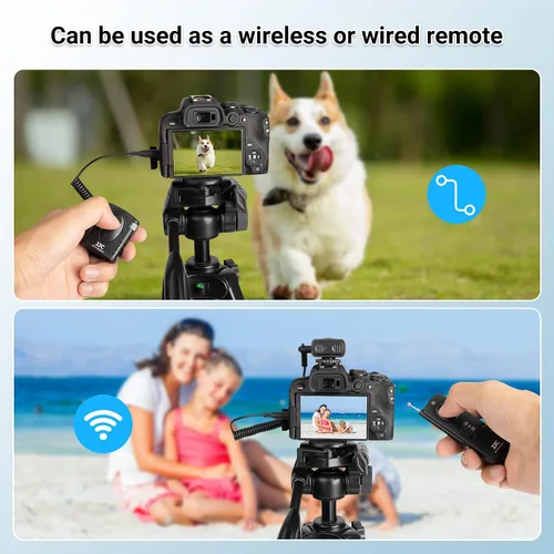 Miniatura 5 de JJC Control remoto inalámbrico de radio para Canon EOS Rebel T7 T6 T5 EOS R50V R6 V R6 Mark III II R7 R8 R100 RP R T8i T7i T6i T6s T5i T4i SL3 SL2