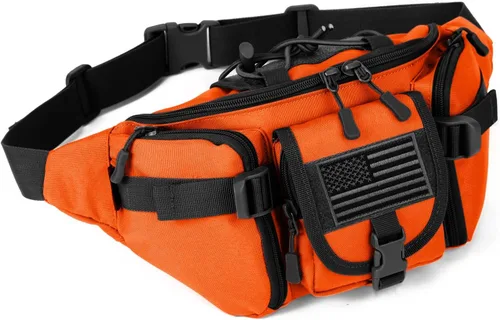 Miniatura 10 de ArcEnCiel resistente al agua Táctico Cinturón de cadera Cintura Pack Bolsa Fanny Militar Packs Bolsa para senderismo escalada al aire libre Bumbag